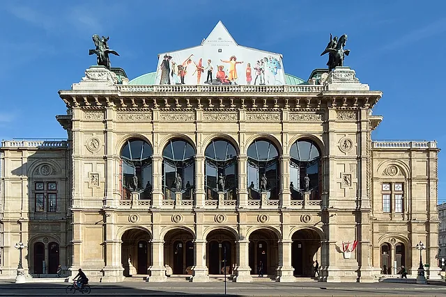 The Vienna State Opera on the Ring on a bright day